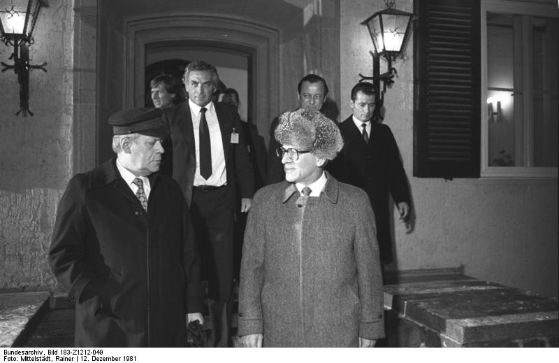 Döllnsee, Erich Honecker und Helmut Schmidt