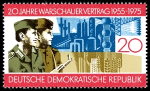 Briefmarke DDR 20. Jahrestag Warschauer Vertrag