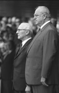 Bonn, Besuch Erich Honecker, mit Helmut Kohl