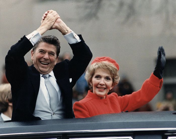 20. Januar 1981- Reagan und seine Frau Nancy bei den Feierlichkeiten zur Amtseinführung als Präsident